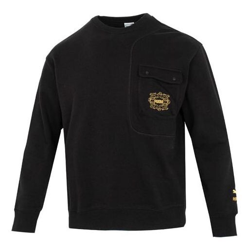 

Свитер das cc graphic crew sweater 'black' Puma, синий