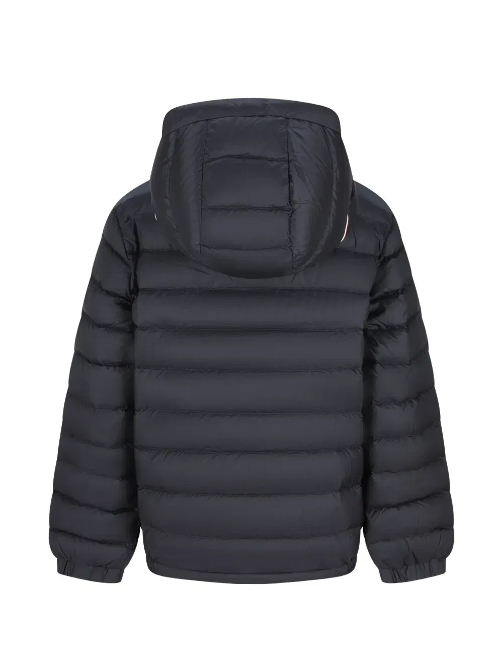 Стеганая куртка с капюшоном Moncler Enfant, синий — фото 2