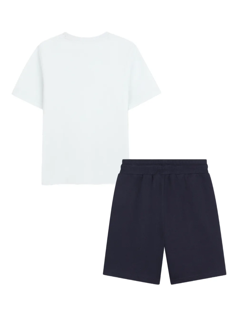Комплект из топа и шортов с логотипом Boss Kidswear, белый — фото 2