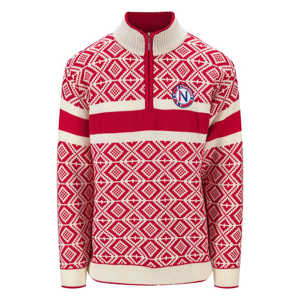 

Свитер "Dale of Norway Team Norway Cortina" (мужской), Rasberry/ Off White