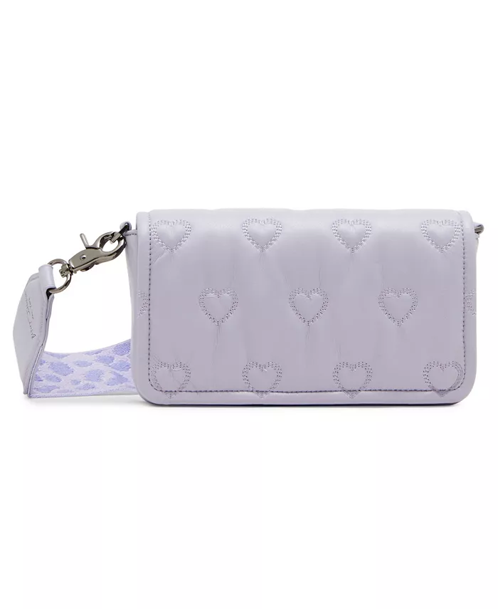 

Сумка кросс-боди Heart Quilted с стеганым узором Betsey Johnson, фиолетовый