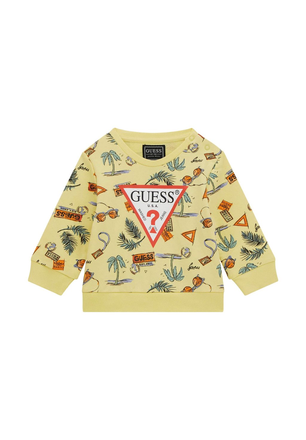 

Толстовка BEDRUCKTES Guess, желтый