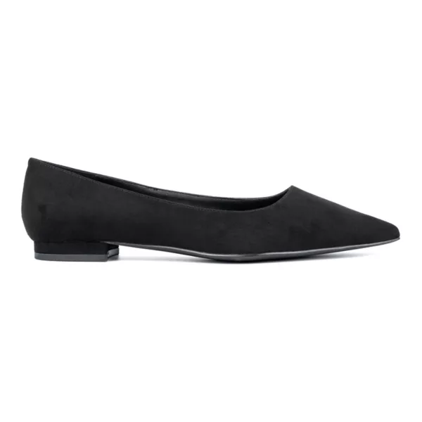 Балетки Bailey для женщин с широкой колодкой Fashion To Figure, цвет black faux suede — фото 2