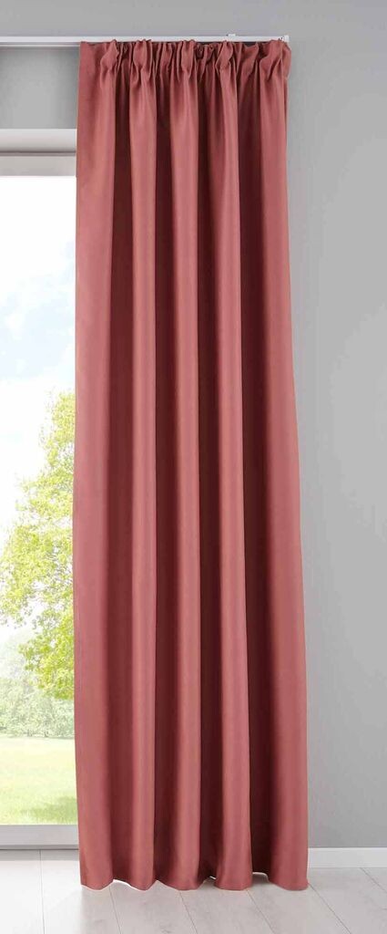 

Непрозрачная штора "NewYork" потайные петли темно-серая В x Ш 225x140 см в упаковке 1 шт. термоштора затемняющая штора плотная звукопоглощающая лента с рюшами подхваты, 202020610 Astek, розовый