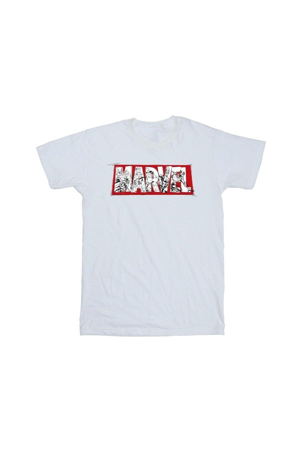 

Футболка с наполнителем «Мстители» Marvel, белый