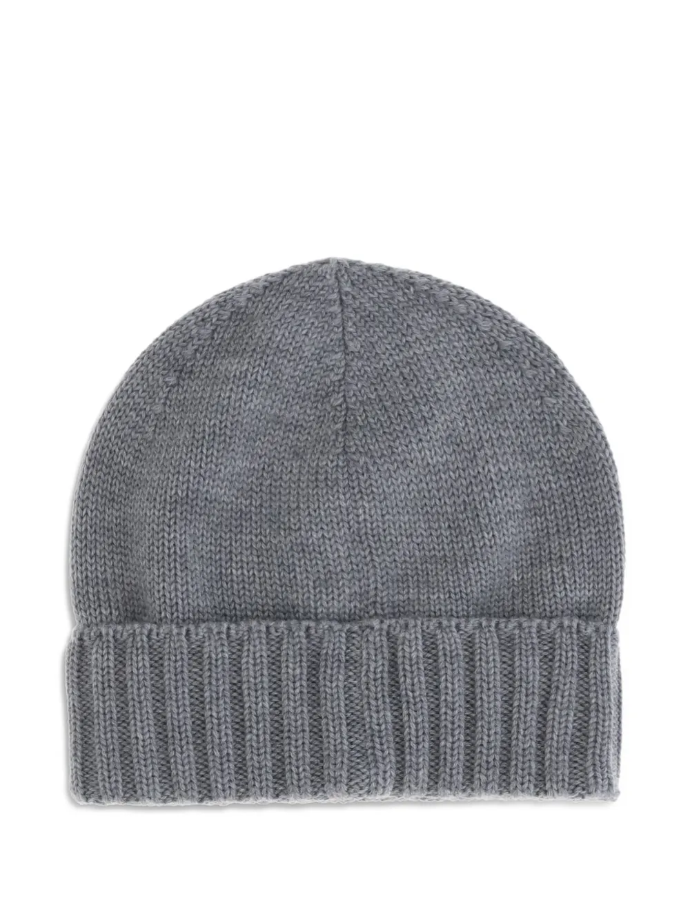 

Шапка из ребристой пряжи Kiton, серый