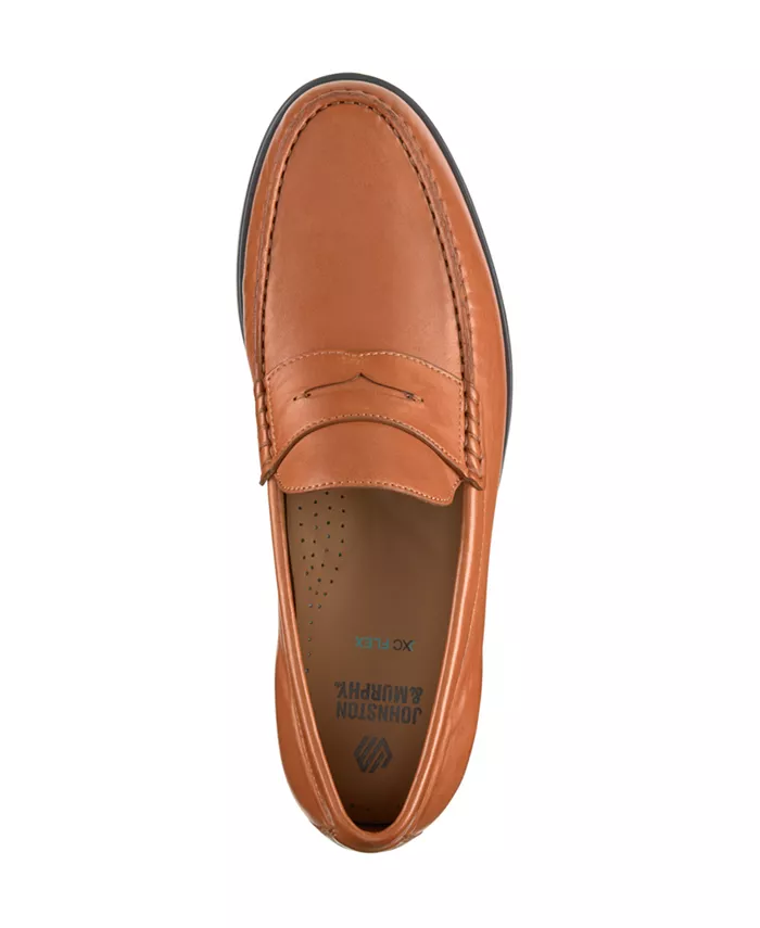 Мужские лоферы Harrison Penny Slip-On с круглым носком Johnston & Murphy, коричневый — фото 4