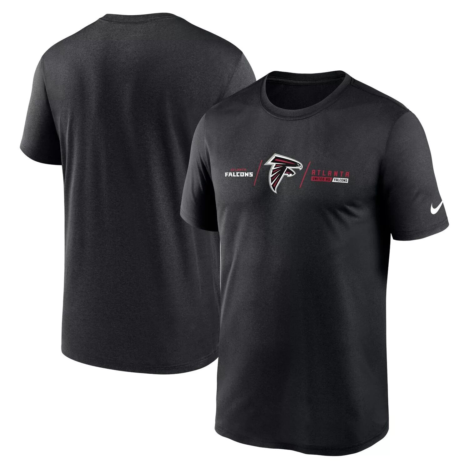 

Мужская черная футболка Atlanta Falcons Horizontal Lockup Legend Performance Nike, Черный, Мужская черная футболка Atlanta Falcons Horizontal Lockup Legend Performance Nike