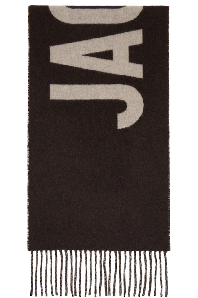 

Jacquemus Коричневый шарф "Жакмюс"