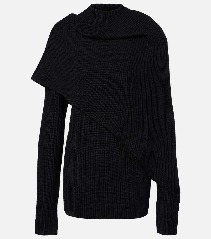 

Шерстяной свитер с драпировкой Entire Studios, Black