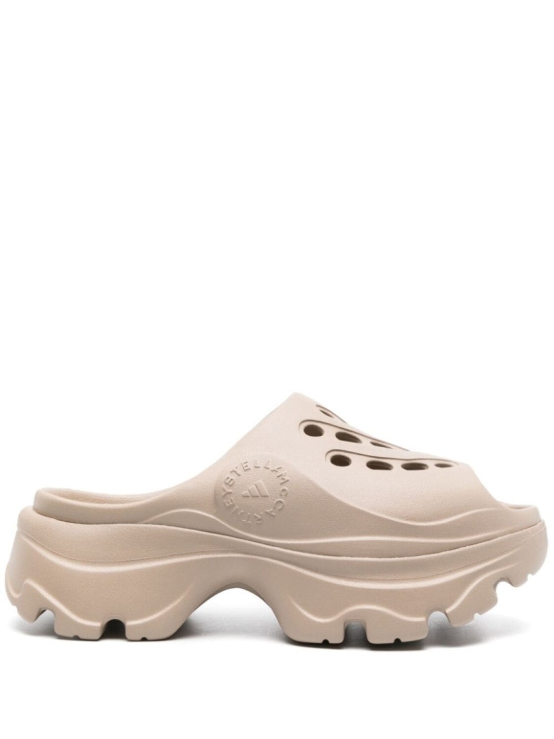 

adidas by Stella McCartney клоги на платформе, коричневый
