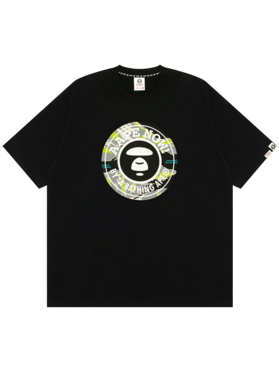 

Футболка с принтом Moonface AAPE BY *A BATHING APE, черный