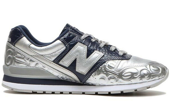 Кроссовки franck muller x 996 серебряные New Balance, серебряный — фото 2