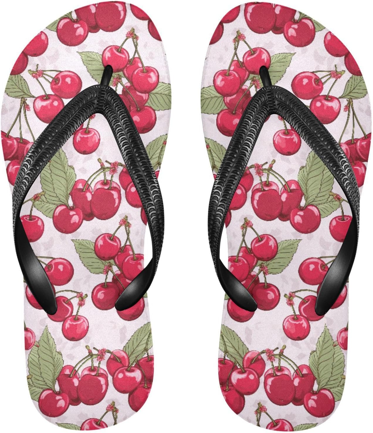 

Женские и мужские шлепанцы с лимонами и цветами, женские шлепанцы, мужские сандалии, душевые тапочки, летние нескользящие шлепанцы для плавания, пляжа и ванной Mnsruu, Cherry I 6232