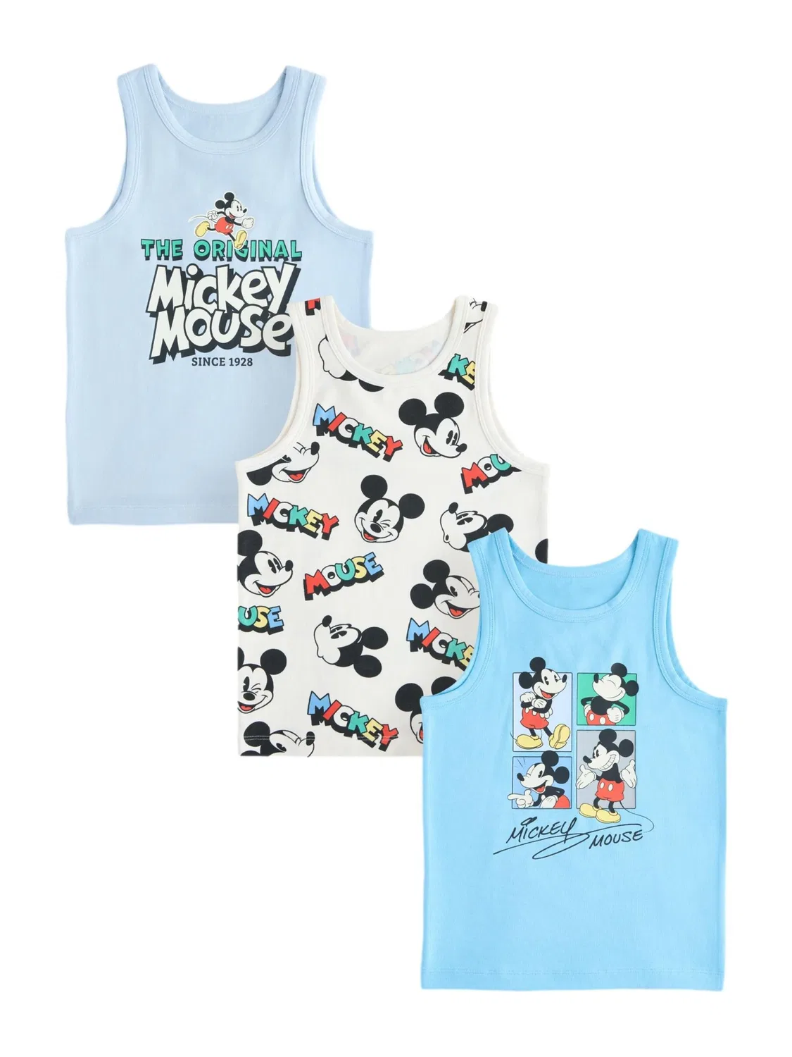 Футболка с изображением Микки Мауса Next, Blue/Light Blue/White