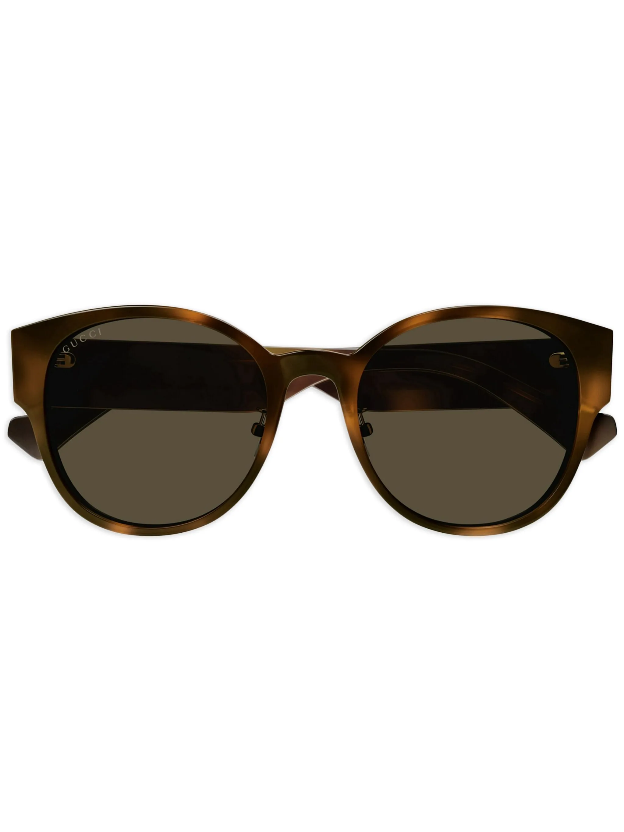 

Солнцезащитные очки в круглой оправе Gucci Eyewear, коричневый