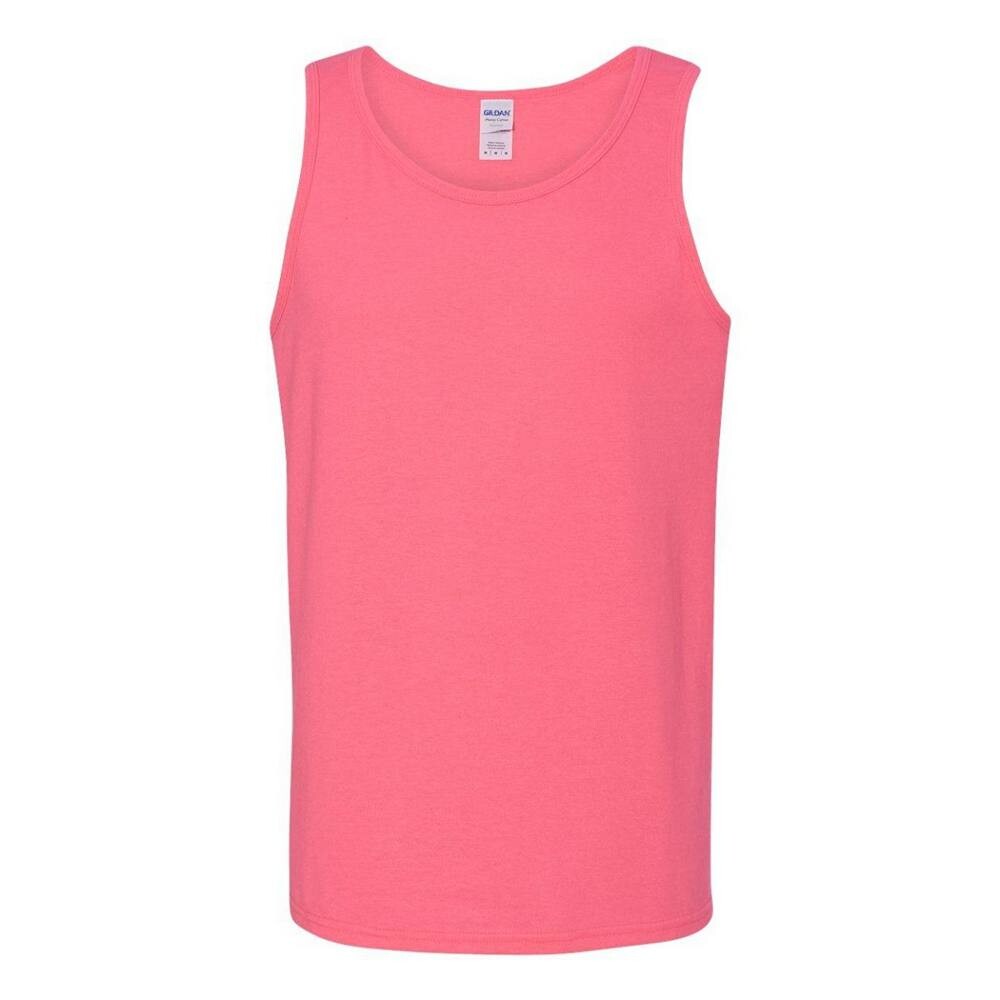

Майка Gildan из плотного хлопка, цвет Safety Pink