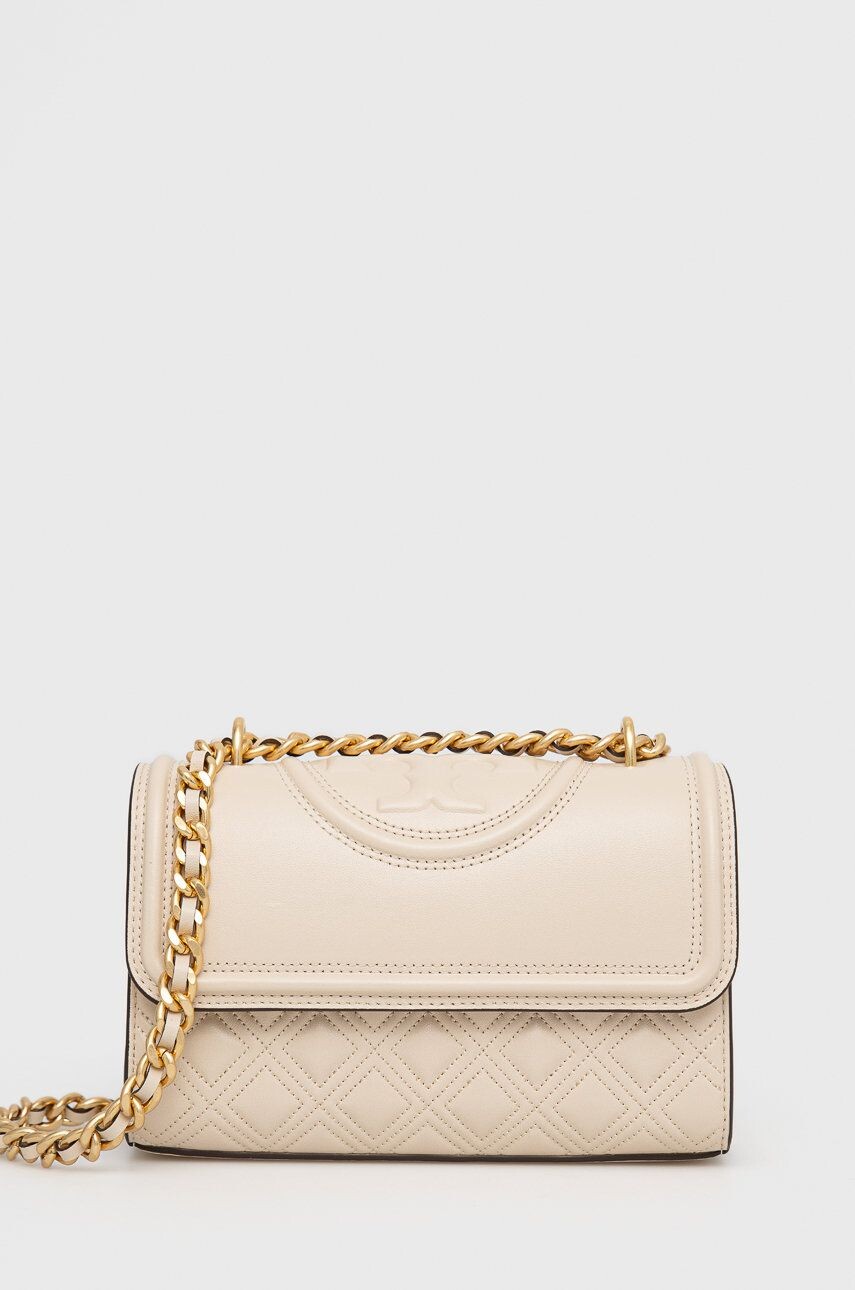 

Кожаная сумочка Tory Burch, бежевый