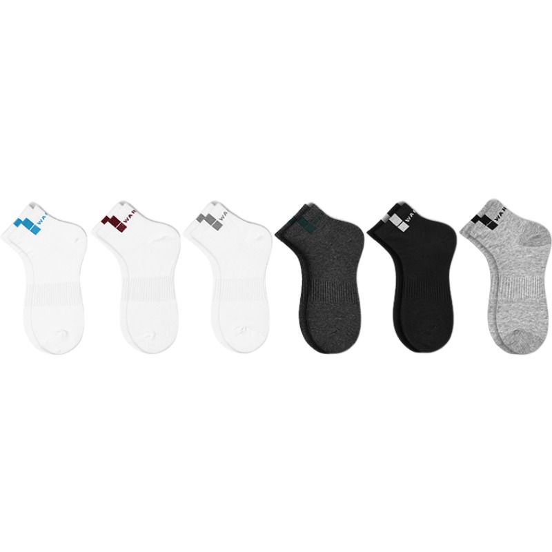 

Набор унисекс носков WARRIOR, 6 pack[белый серый+белый синий+белый красный+черный+темно-серый+светло-серый]