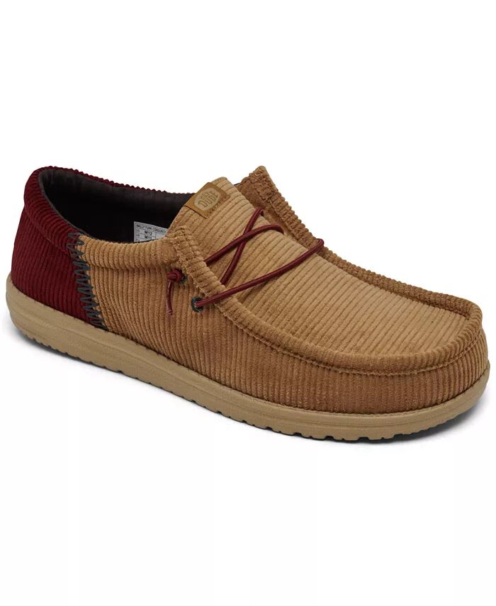 

Мужские повседневные мокасины Wally Corduroy от Finish Line Hey Dude, коричневый