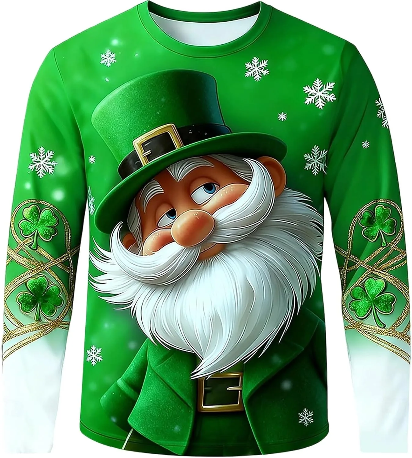 

Свитшот мужской с лацканом зеленый St Patrick's Day Mgoohoen