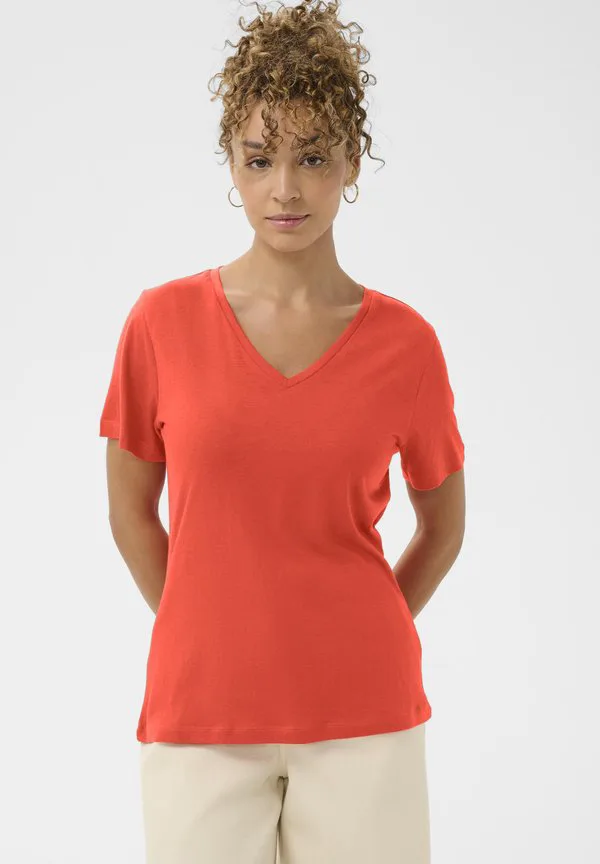 

Базовая футболка naia Cream, Orange, Оранжевый, Базовая футболка naia Cream, Orange