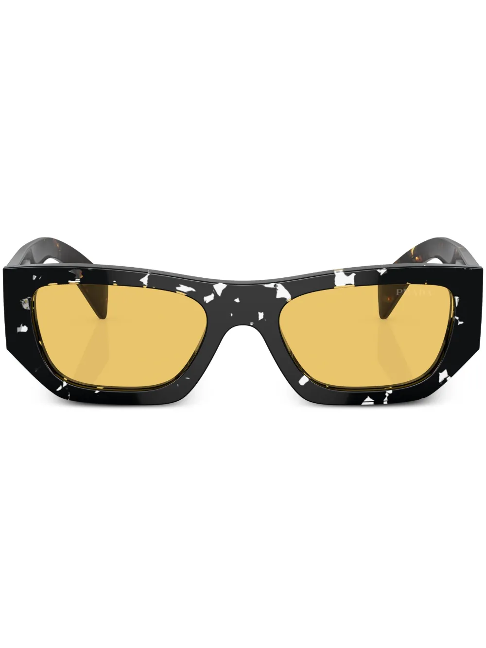 

Солнцезащитные очки черепаховой расцветки Prada Eyewear, коричневый