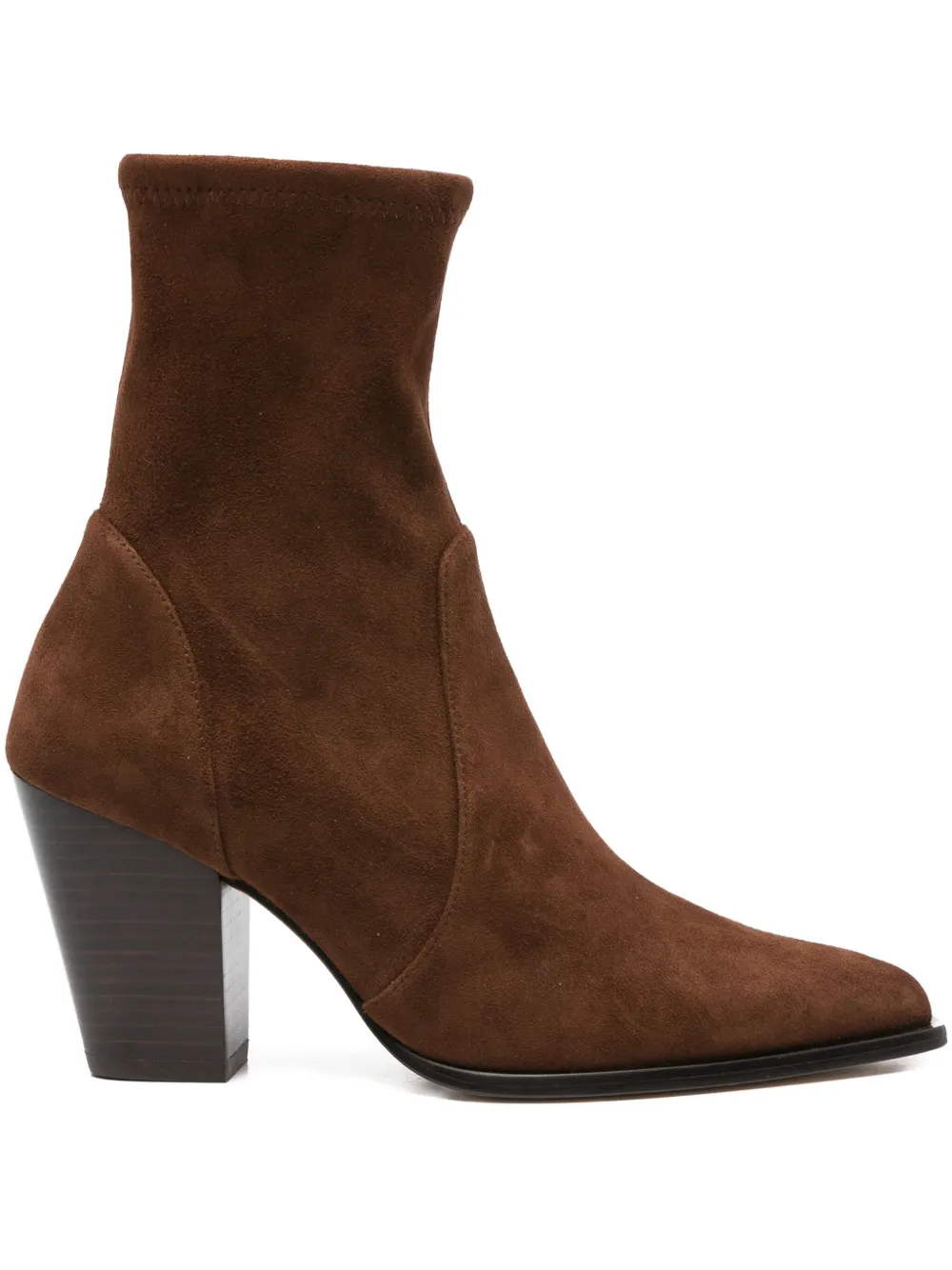 Ботильоны Yuliana с заостренным носком Stuart Weitzman, коричневый