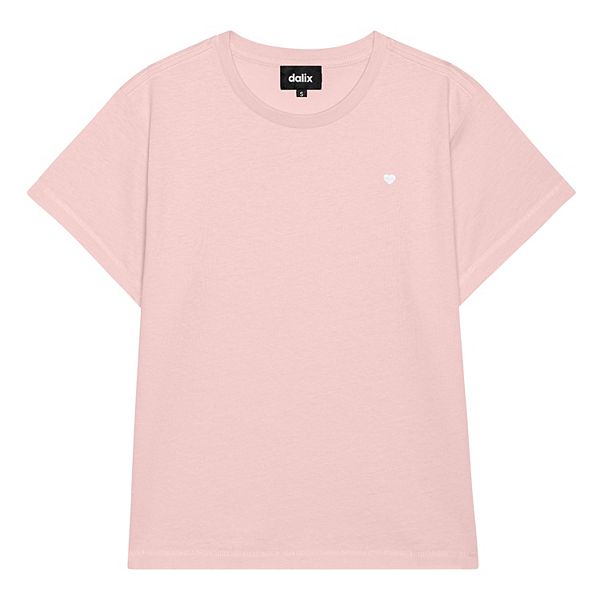 

Женская футболка с сердечком, легкая, с высокой талией Dalix, Rose, Розовый, Женская футболка с сердечком, легкая, с высокой талией Dalix, Rose