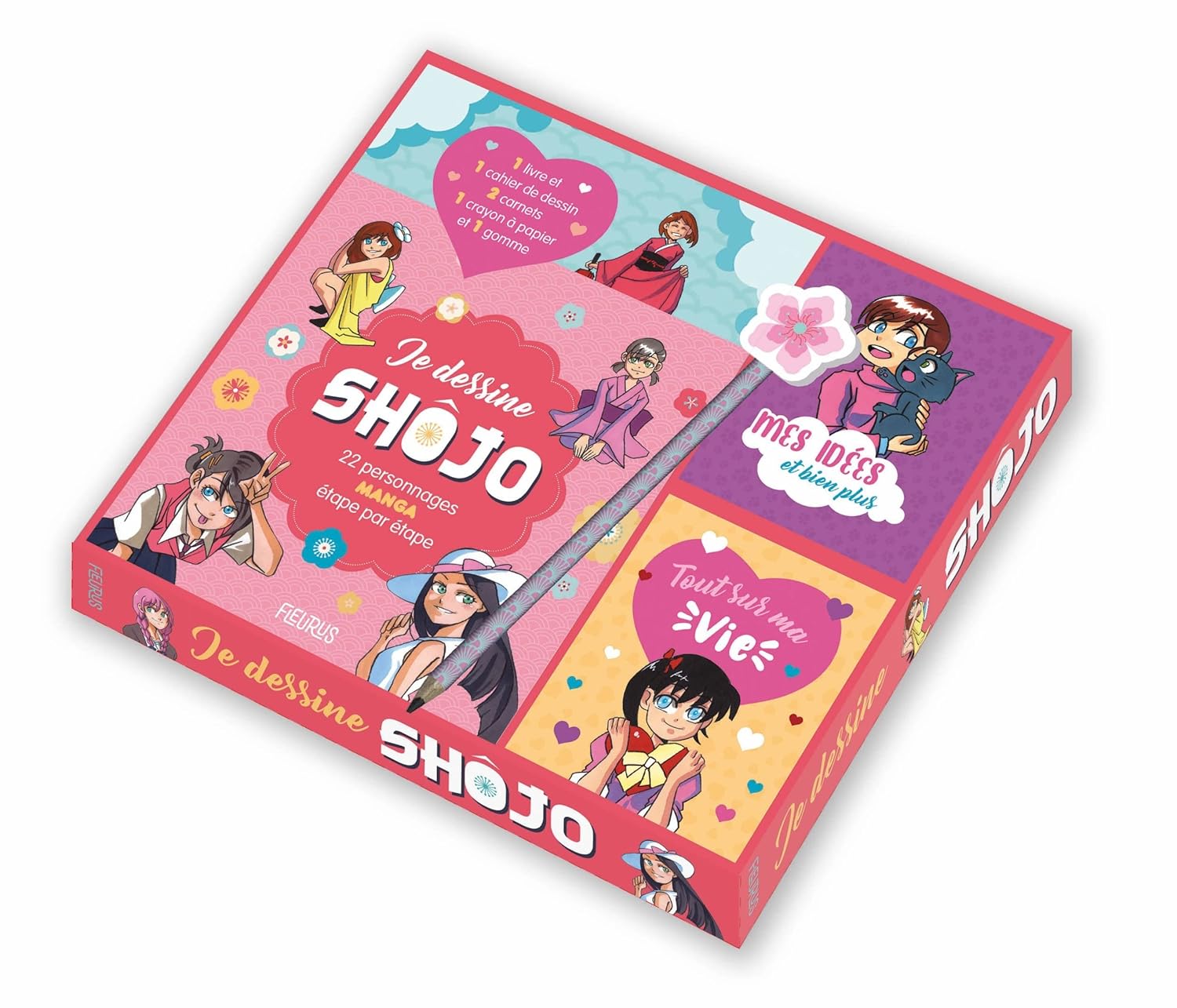 

Coffret Je dessine shôjo: 22 personnages manga étape par étape