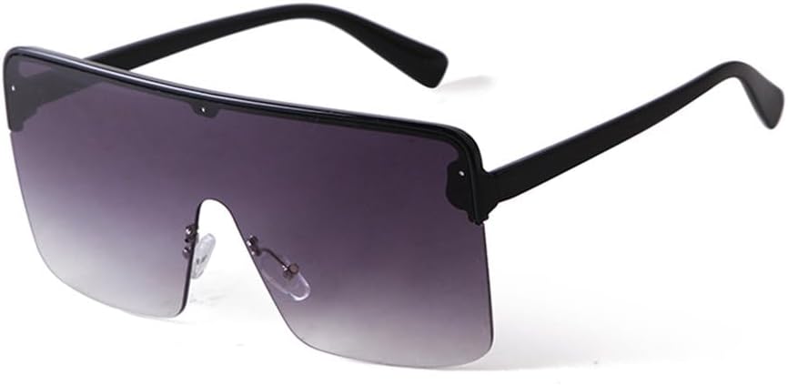 

Новые женские солнцезащитные очки LVTFCO в увеличенной полуободковой оправе, цельные, с плоской верхней частью, уникальные, модные, с защитой от УФ-излучения UV400, C2 Black Gray