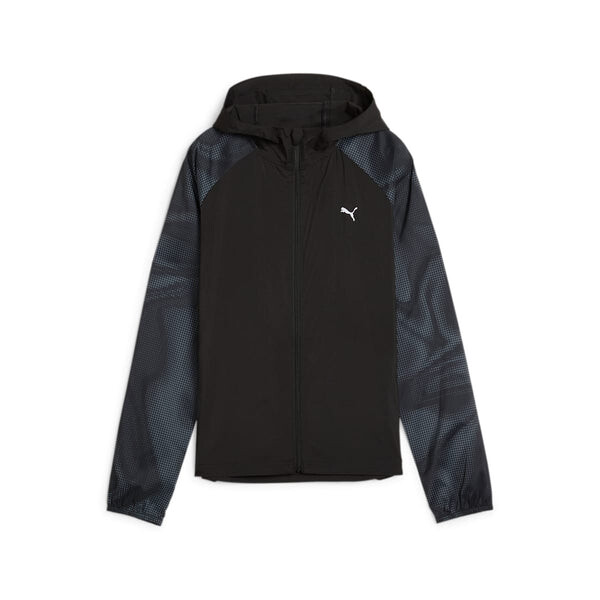 

Куртка run favorite aop woven jacket 'black grey white' Puma, черный