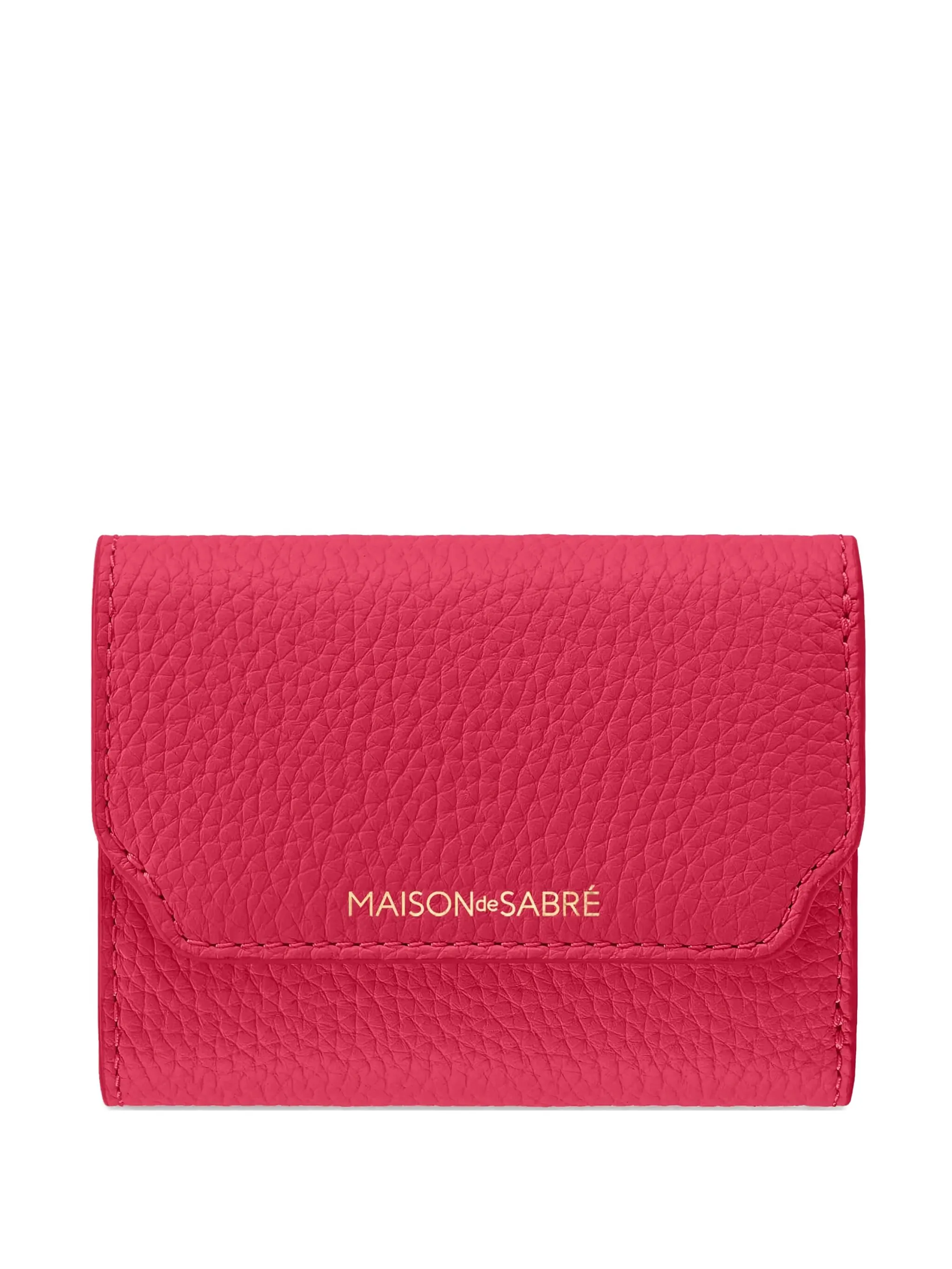 

Бумажник из зернистой кожи Maison De Sabré, розовый
