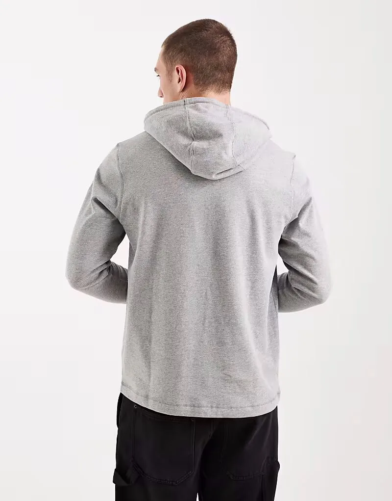 Вязаная толстовка Nike Club серого цвета — фото 3