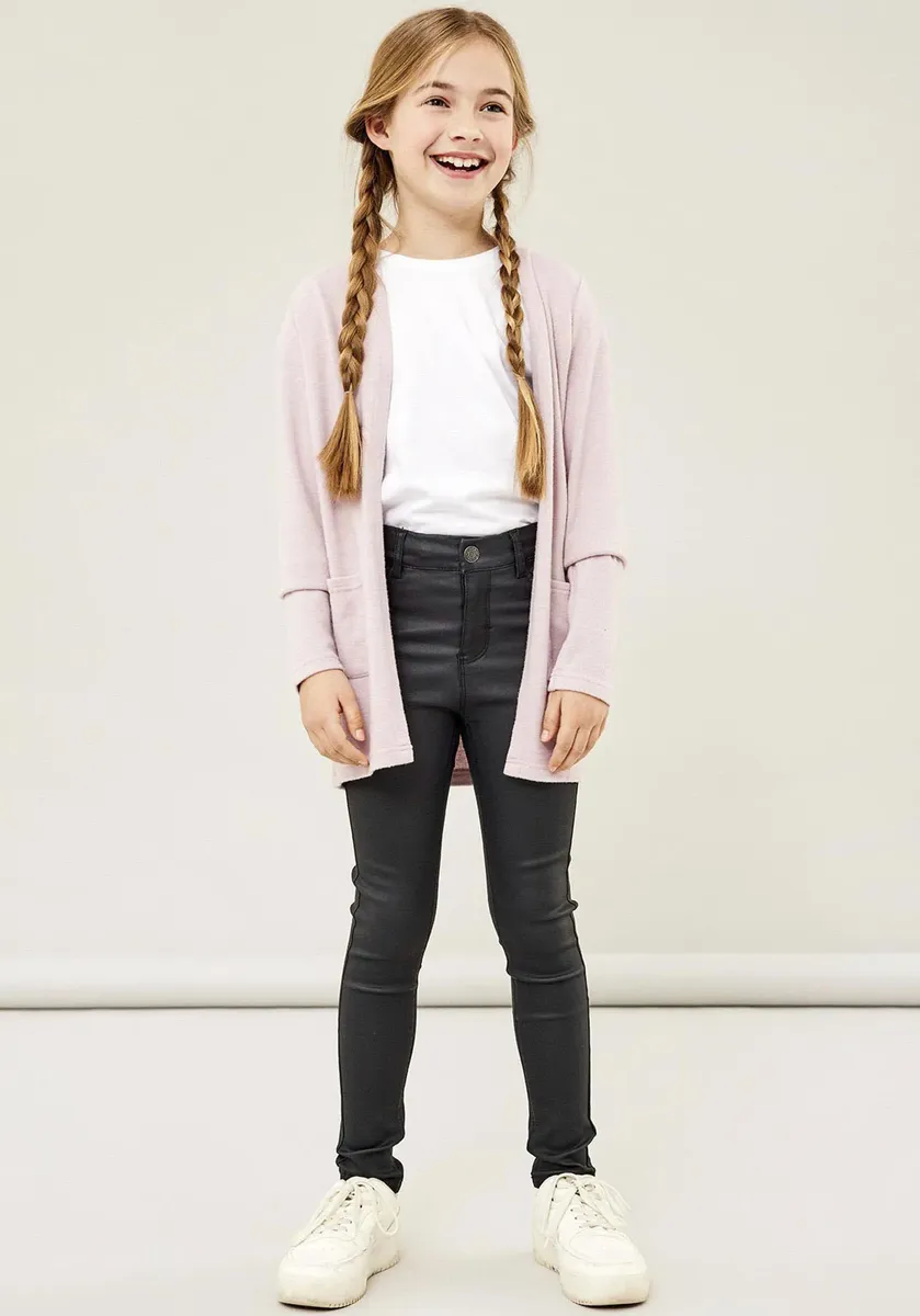 Кардиган Name It "NKFVICTI LS KNIT CARD", светло-фиолетовый — фото 4