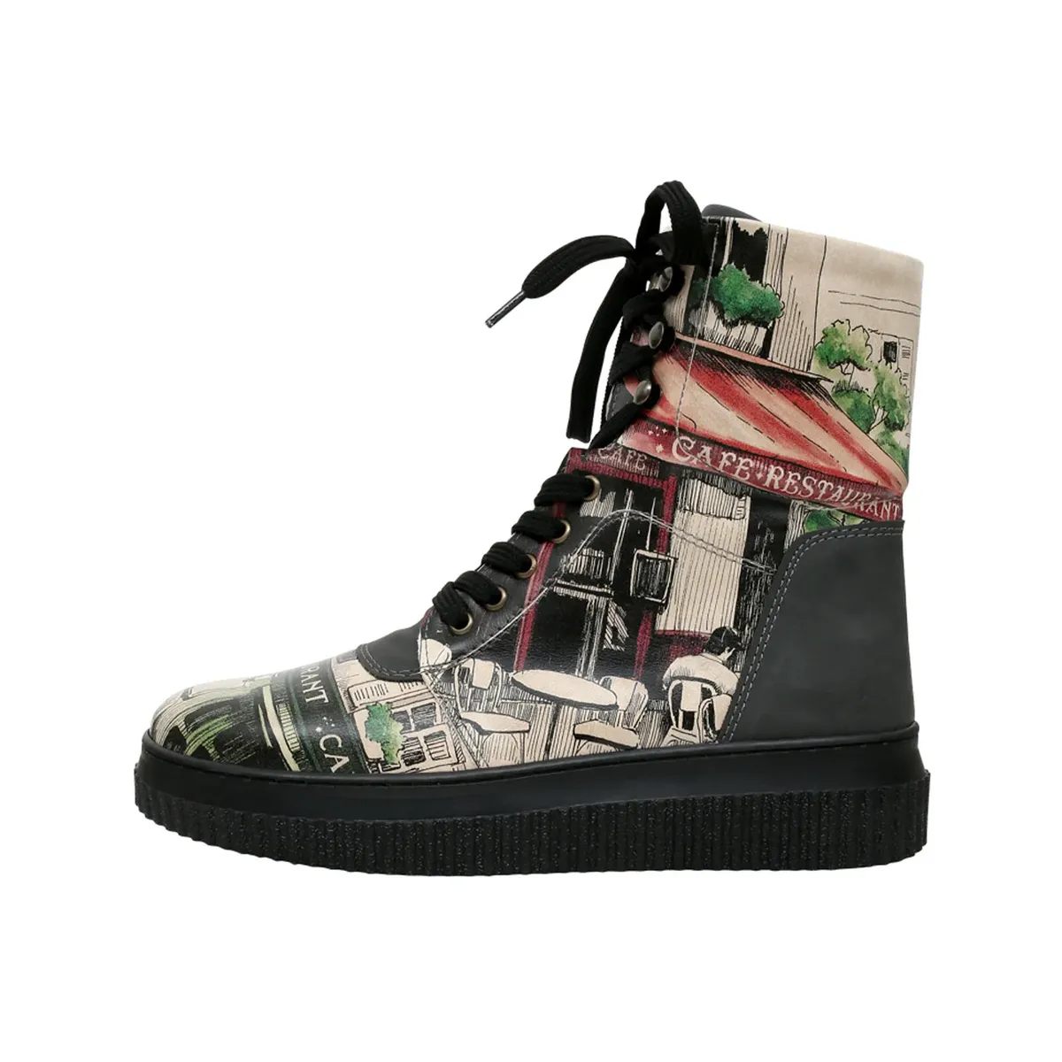 

Сапоги на шнуровке DOGO "Women's Future Boots La Vie Parisienne Vegan Женские ботинки / женские", Vegan, цвет Natur