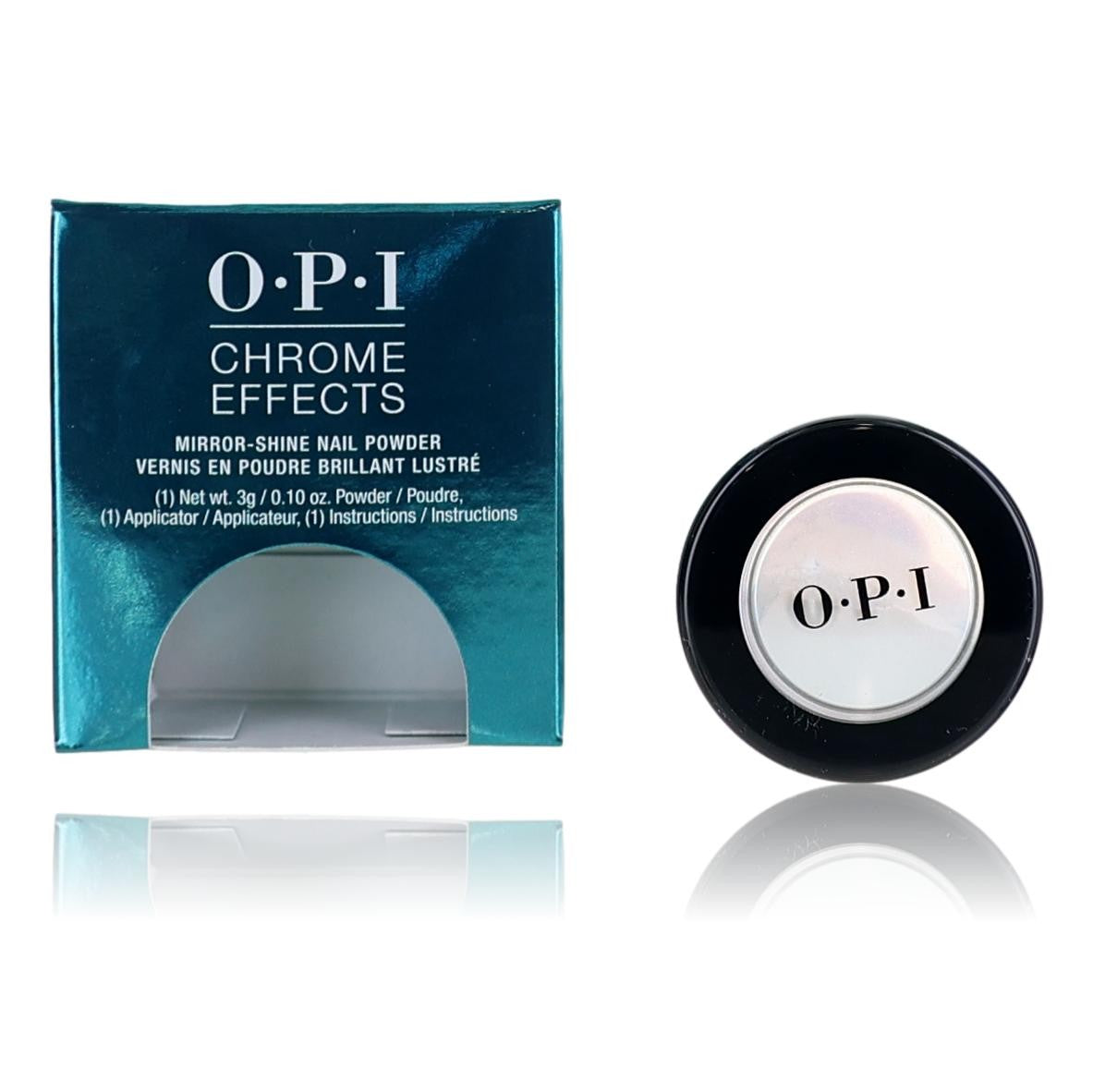 

Пудра для ногтей OPI Chrome Effects от OPI, 0,10 унции, синяя, «Plate», специальный Opi, Clear/Transparent