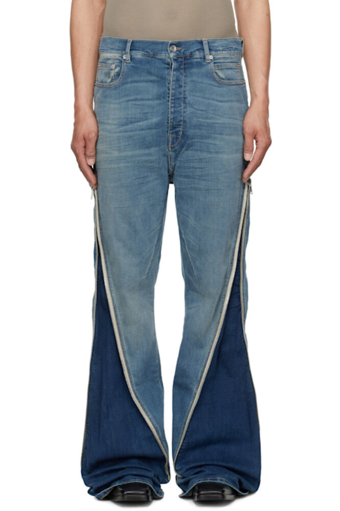 

Джинсы Bolan Banana цвета индиго Hollywood Rick Owens DRKSHDW