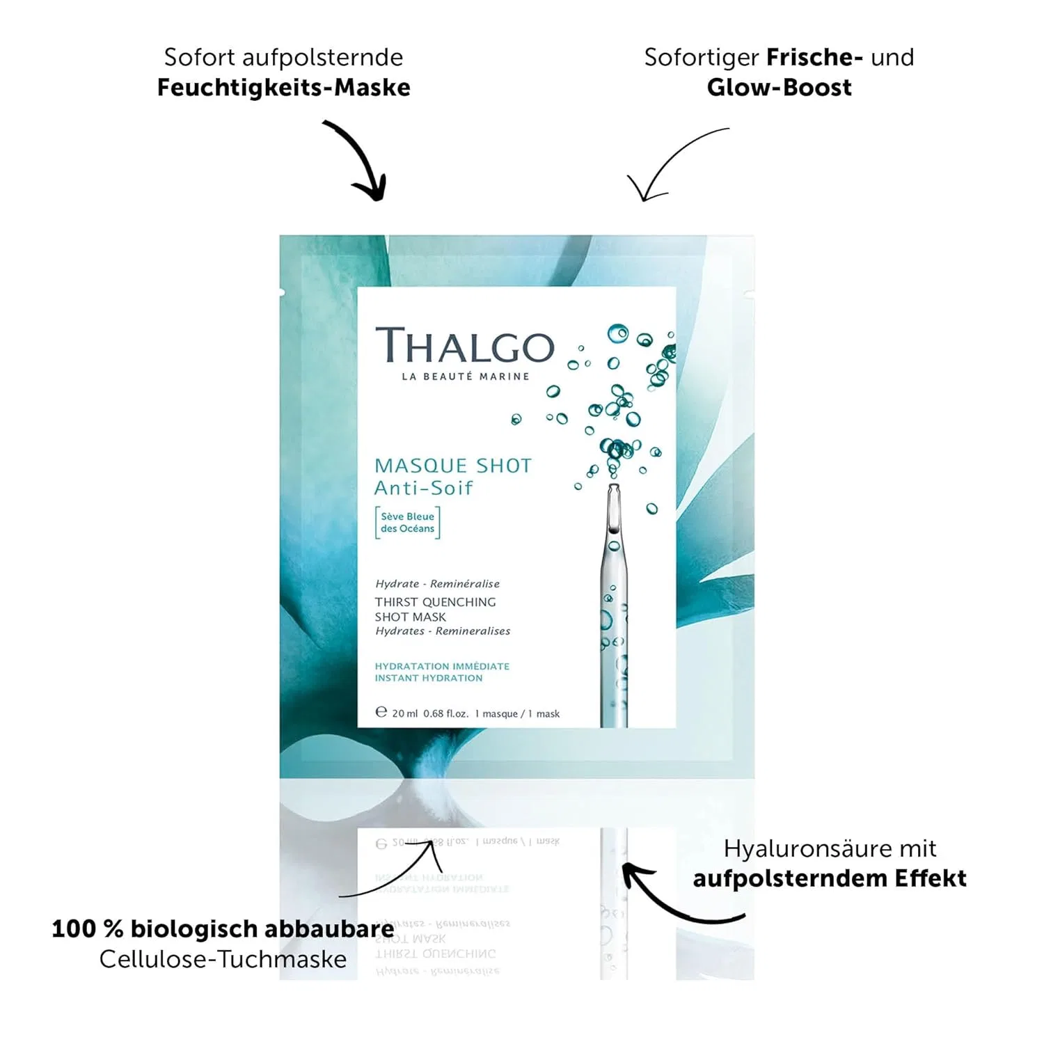 Увлажняющая маска-шот THALGO Masque Shot Anti-Soif, 20 мл Thalgo — фото 2
