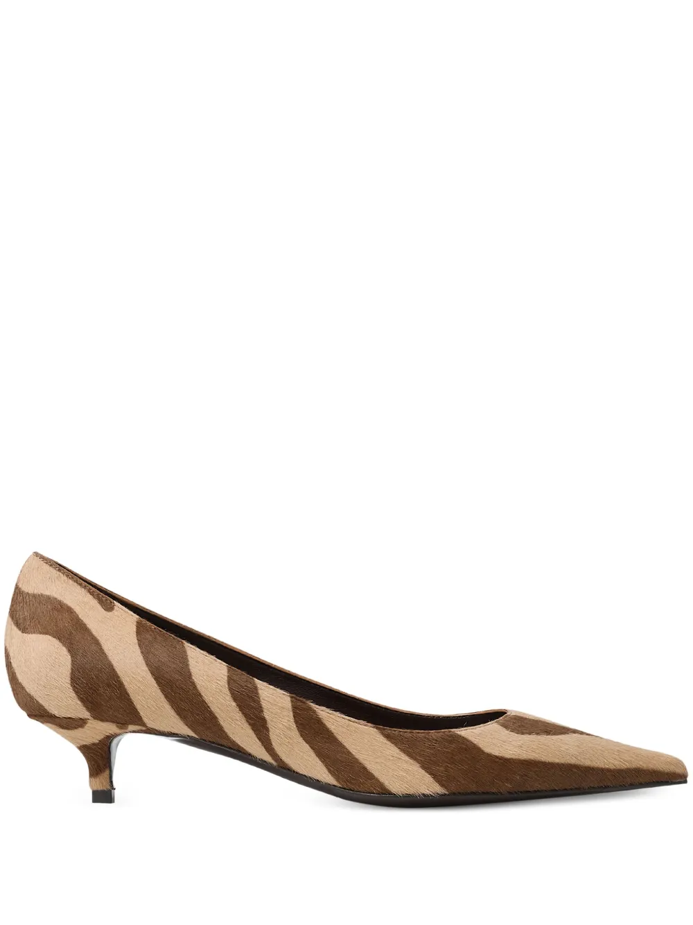 Туфли Amelia с зебровым принтом JIMMY CHOO, коричневый