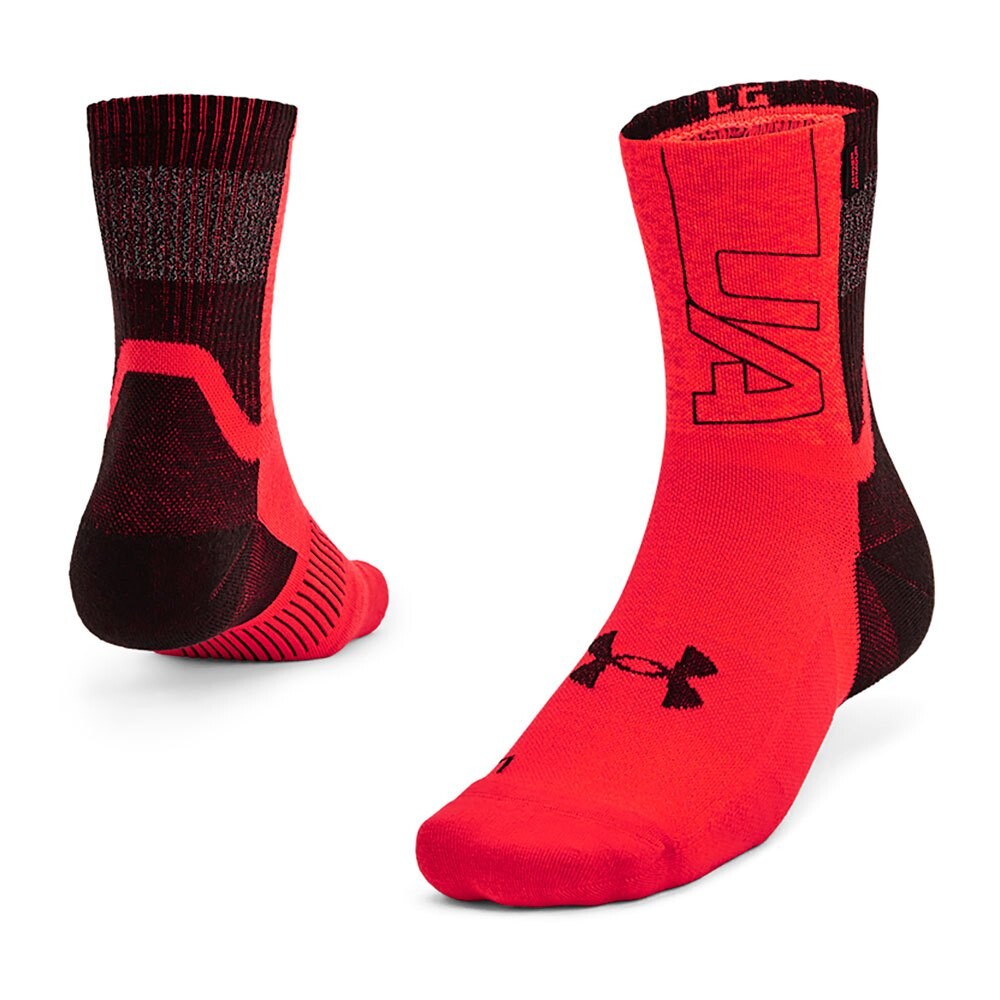 

Носки Under Armour ArmourDry Run Mid Crew, красный, Черный, Носки Under Armour ArmourDry Run Mid Crew, красный