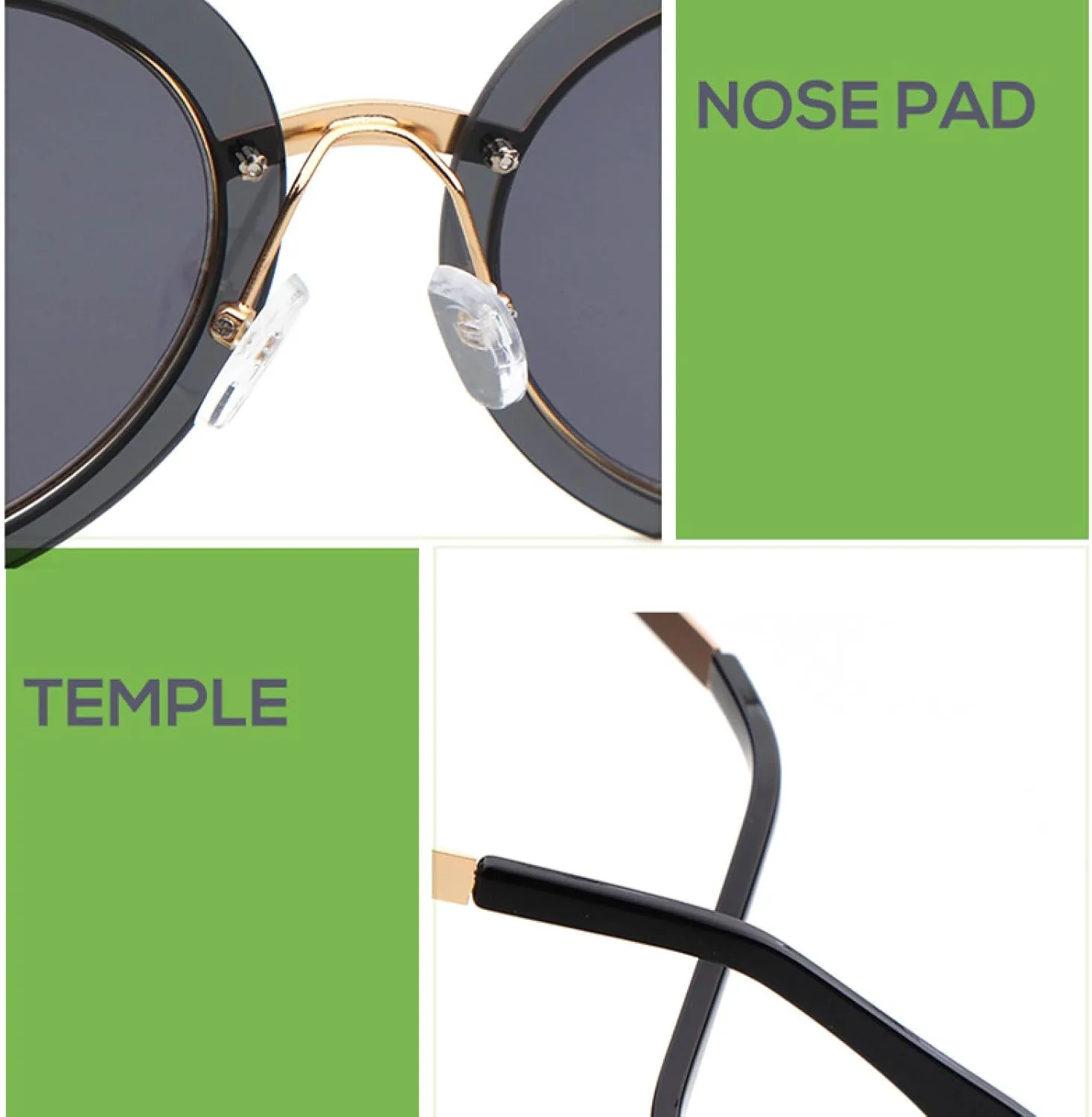 

Футуристические большие круглые солнцезащитные очки для женщин и мужчин в стиле ретро для фестивалей, зеркальные солнцезащитные очки с двойными линзами WNCKSQ, C5