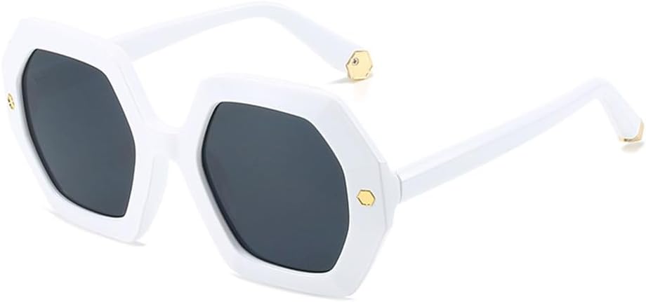 

Женские солнцезащитные очки с металлическими заклепками, защита от УФ-излучения UV400, мужские градиентные, для занятий спортом на открытом воздухе, бега и езды generic, White Grey