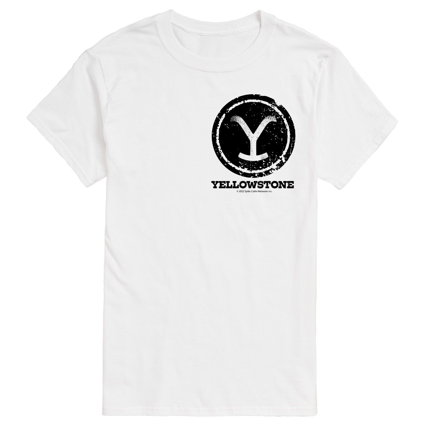

Футболка Big & Tall Yellowstone с логотипом Y Brand Licensed Character, белый