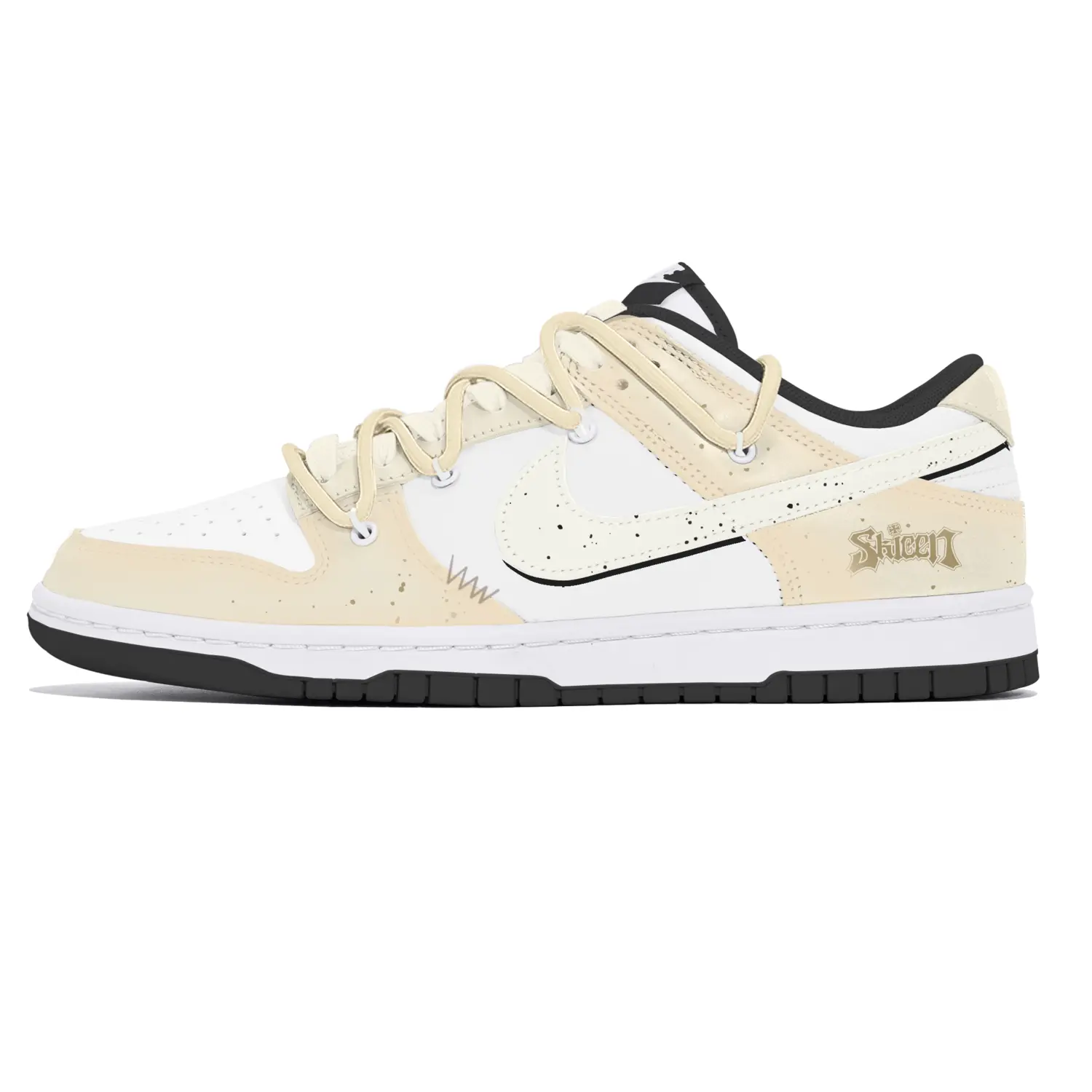 

Nike Кроссовки для скейтбординга Dunk Lemon Joy, износостойкие, низкие, мужские, бежево-желтые