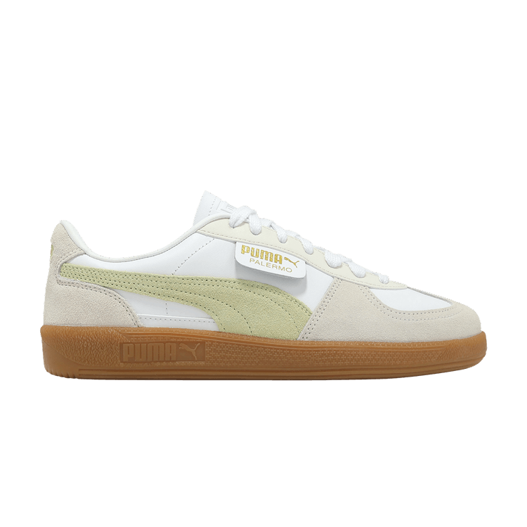 

Кроссовки Puma Palermo Leather 'Vapor Grey Pistachio Green', белый