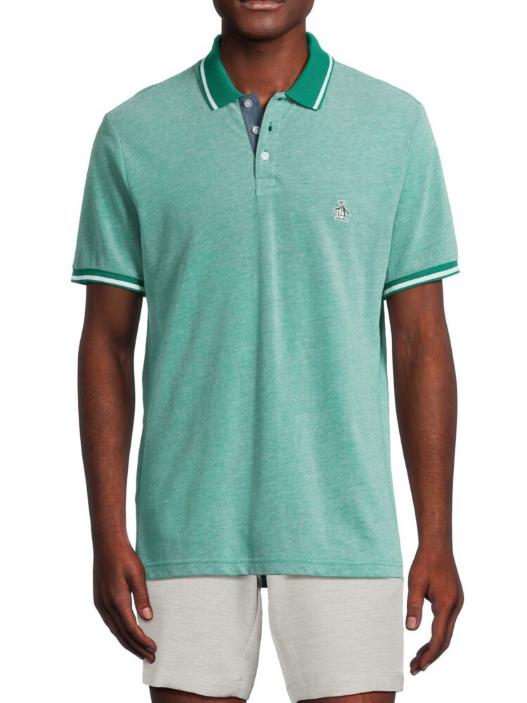 

Поло из ткани пике Birdseye с наконечниками Original Penguin, цвет Shady Glade