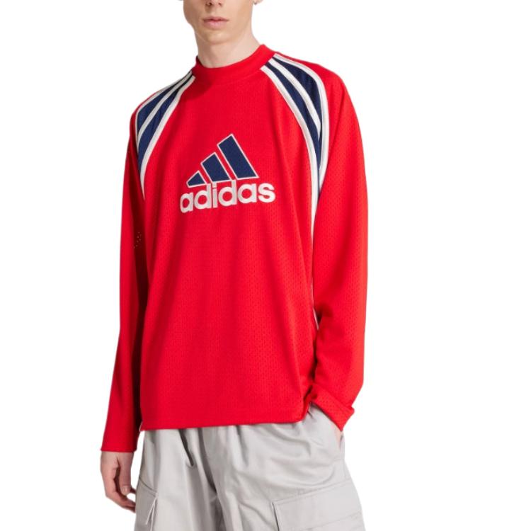 Футболка Adidas Mesh с длинным рукавом Adidas Originals, Light Scarlet — фото 3