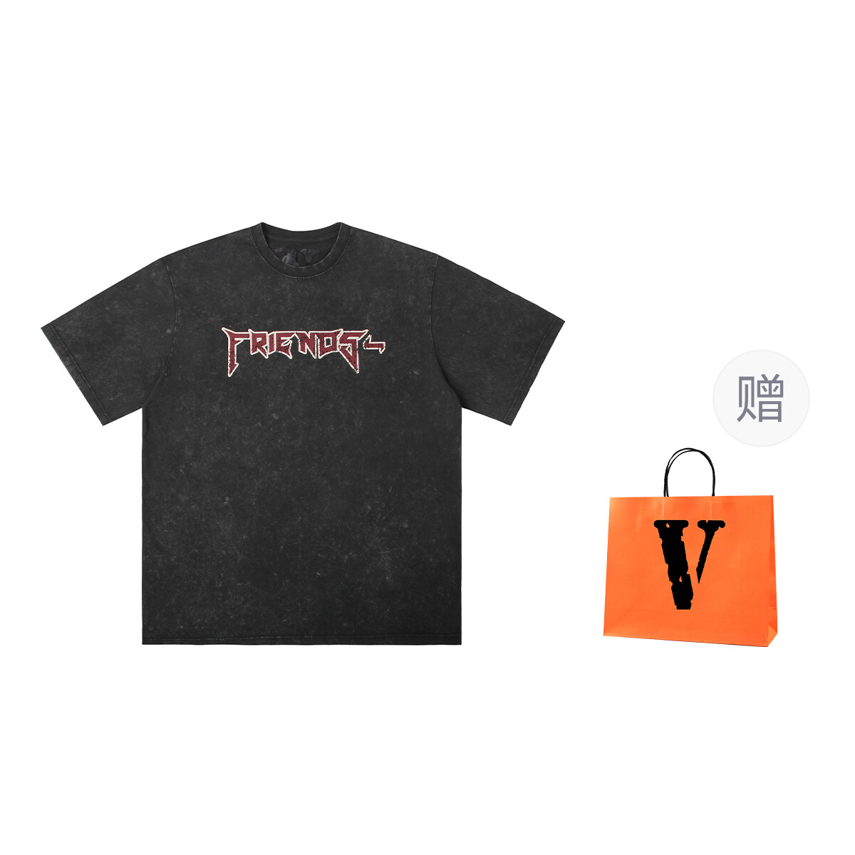 

VLONE футболка унисекс, Черный (в комплект входит подарочный пакет)