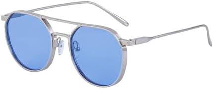 

Винтажные круглые солнцезащитные очки 2027 года для женщин, панк-солнцезащитные очки для мужчин, ретро-очки в стиле стимпанк, очки с защитой от УФ-излучения UV400 MTZJH, C8 Ocean Blue